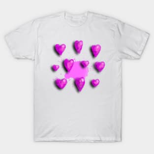 Pink Hearts for You T-Shirt